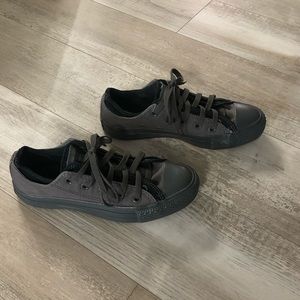 HOLD for @xyecon - Sz 6 Dbl Tongue Blk/Gray Convrs